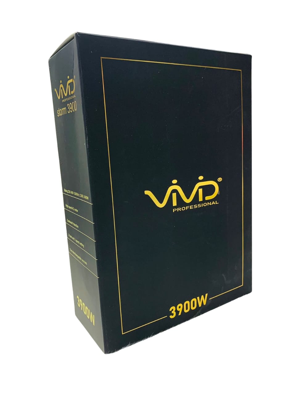 VIVID Professional STORM LIZZE EXTREM Hairdryer 2400-2600W Powerful Fast Drying, Smooths Flyaway, for All Hair Types, with 3 Speed 3Heat Setting, Cool Button and 2 Concentrator Ideal for Women and Man and Beauty Salon