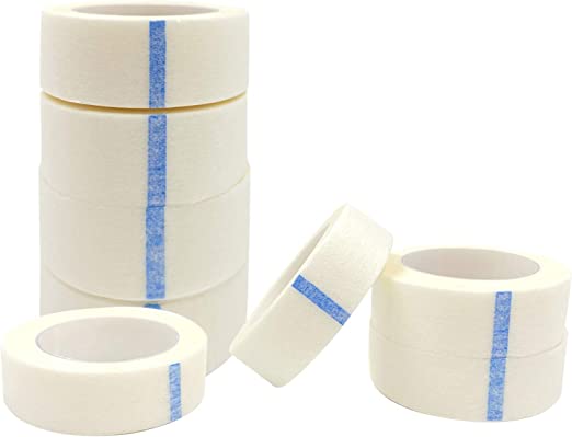 Eyelash Extension Tape, Bagvhandbagro White Lash Tape Adhesive Eyelash Tape Fabric Eyelash Extension Supplies Lash Pads Paper Tape for Lash Extensions