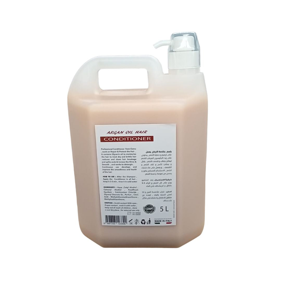 OZMA Moisturizing Hair Conditioner .Improved Formula | Energizing | For ALL Hair Types .Argan Extract 5L