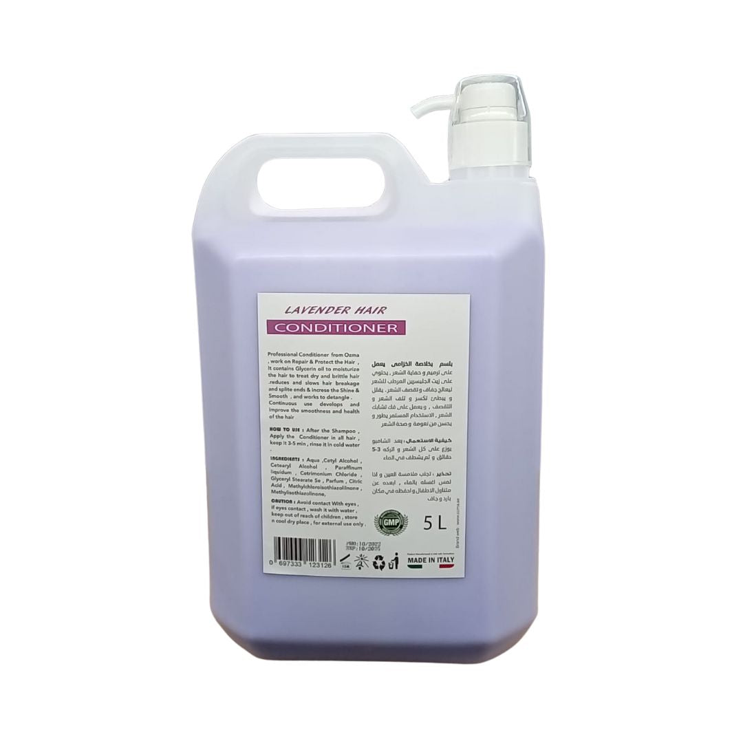 OZMA Moisturizing Hair Conditioner .Improved Formula | Energizing | For ALL Hair Types . Lavender Extract 5L