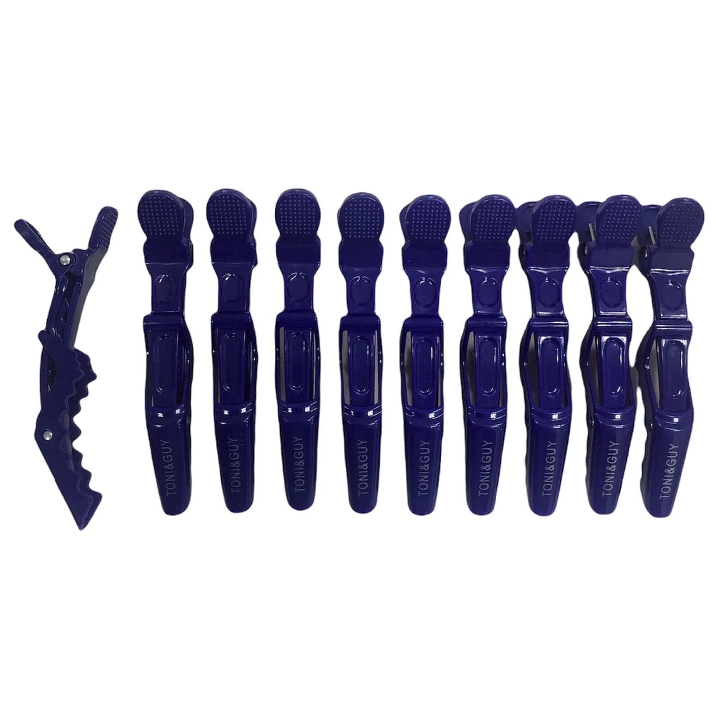 Globalstar Salon Alligator Tip Plastic Hair Clips 10pcs