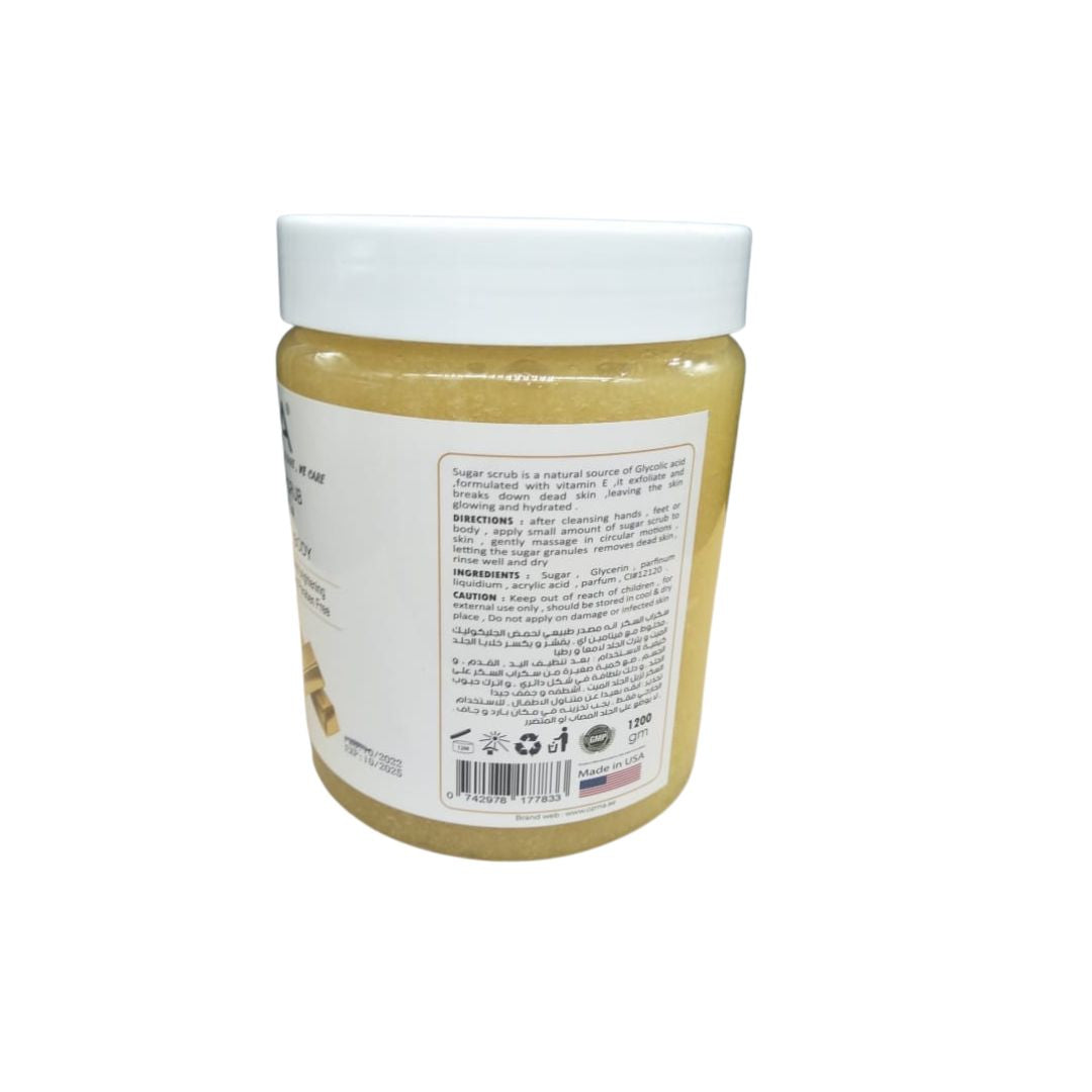 OZMA Clavo Smooth Honey Sugar Scrubs With Argan and Gold extract For Radiant Glowing Skin 1200 G