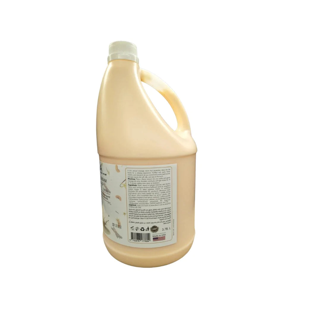 OZMA Clavo Professional Naturals Body and Face Massage Cream Vanilla & Papaya Fruit 3.78L