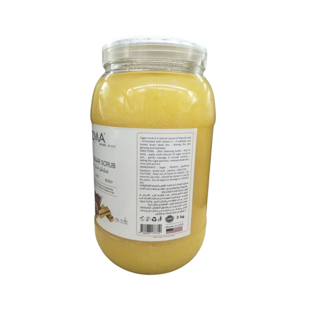 OZMA Clavo Smooth Honey Sugar Scrubs With Argan and Gold extract For Radiant Glowing Skin 5 KG