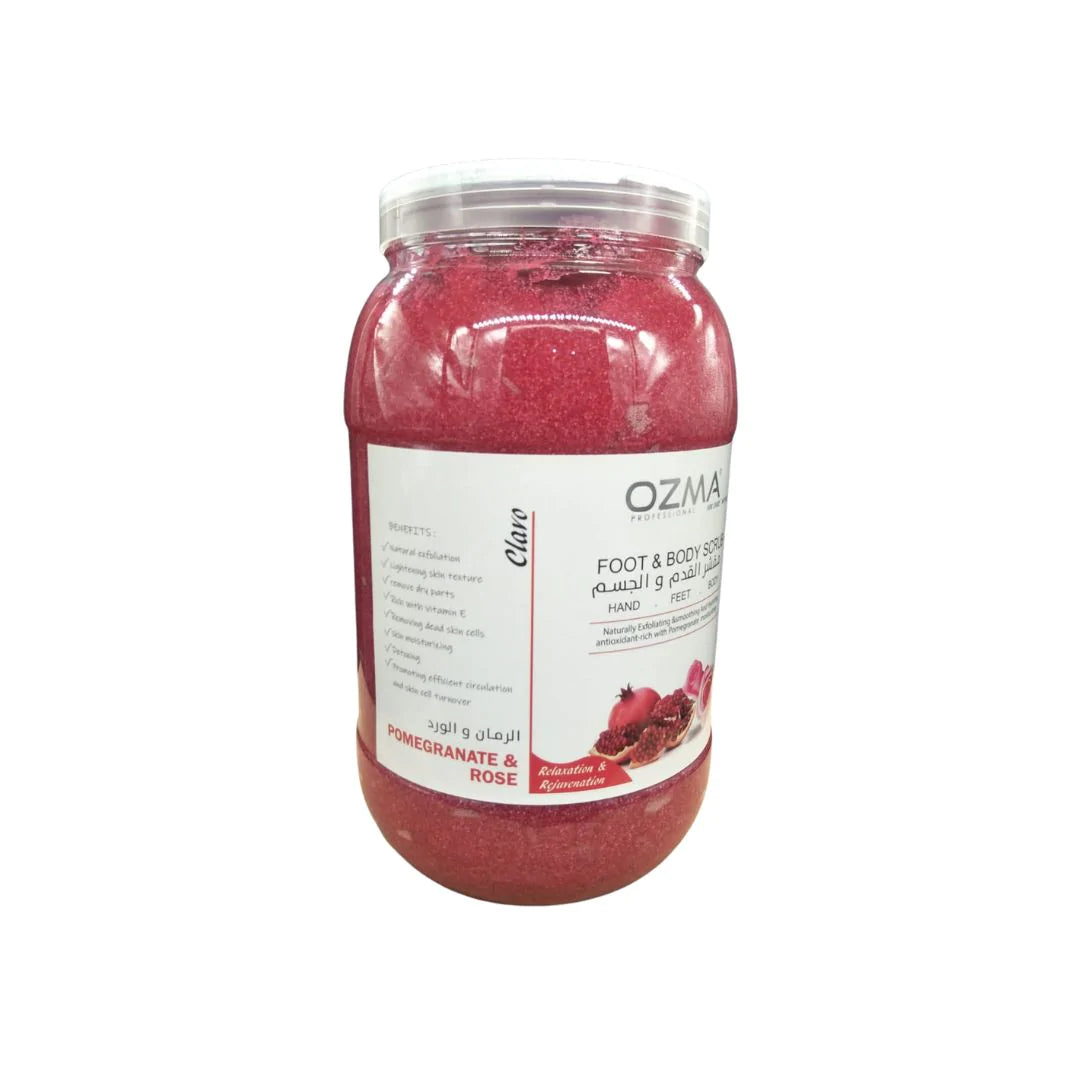 OZMA Clavo Crystal Sea Salt, Pomegranate & ROSE , Organic Skin Exfoliating Moisturizing Whitening Body Salt 5kg