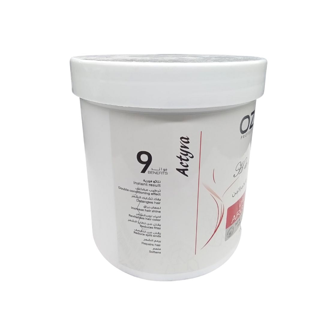 OZMA ACTYVA Argan Nutritious Moisturizing Repair Hair Treatment Cream Enriched with Keratin 1000ML