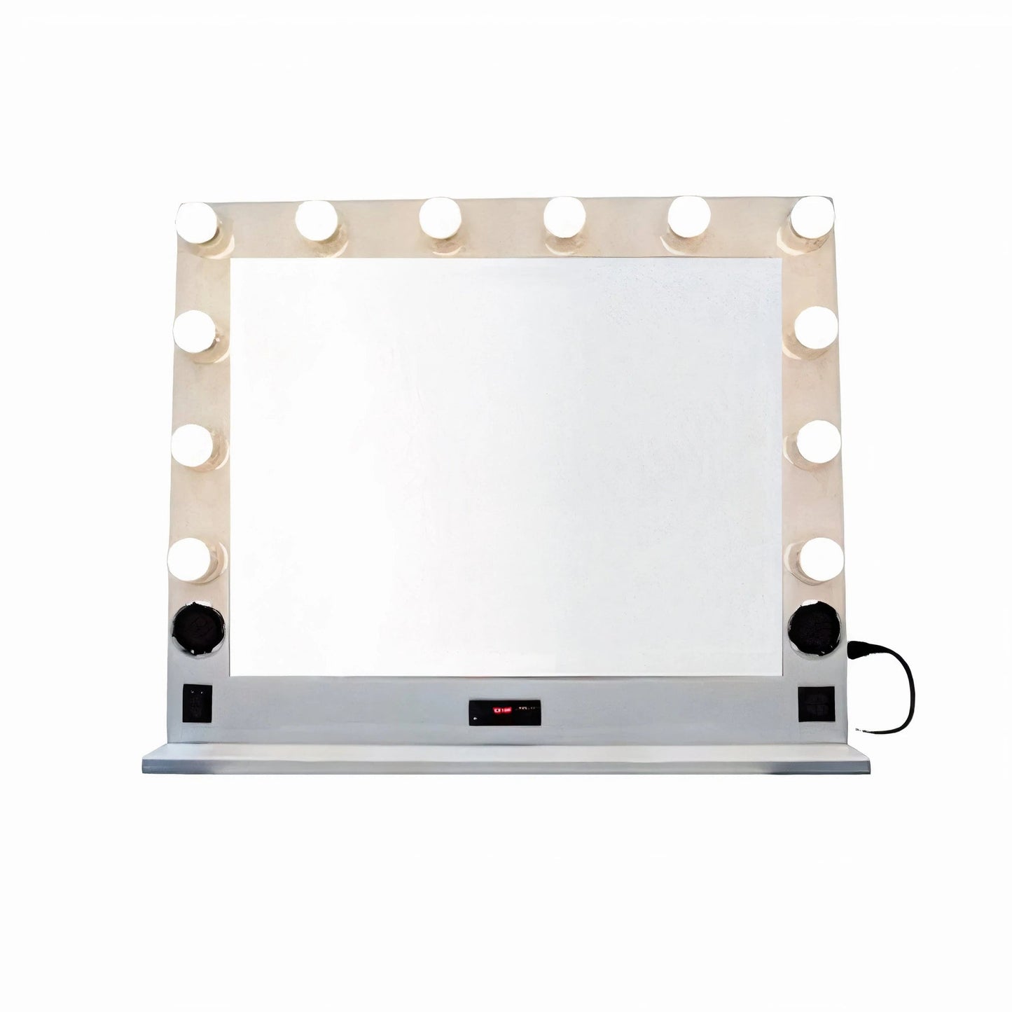 Globalstar Salon Styling Mirror With 12pcs Adjustable Dimmable Light Bulb And Speaker DHZJ