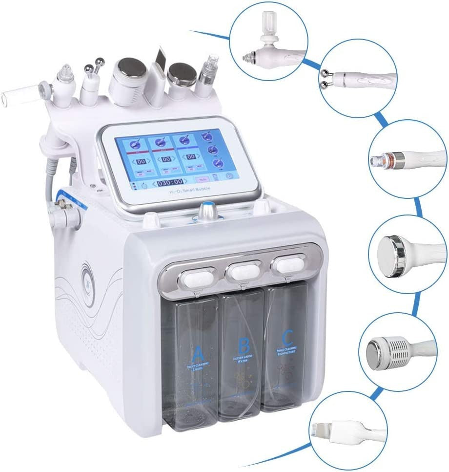 Hydra Facial Face Care Machine, Hydrogen Oxygen Beauty Machine Face Skin Spa Machine All In One Hydro Facial Machine With LED Mask for Home Spa Salon