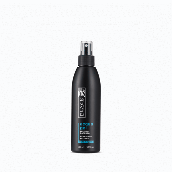 Black Professional Acqua Gel Water Hair Gel Wet Effect 200ml