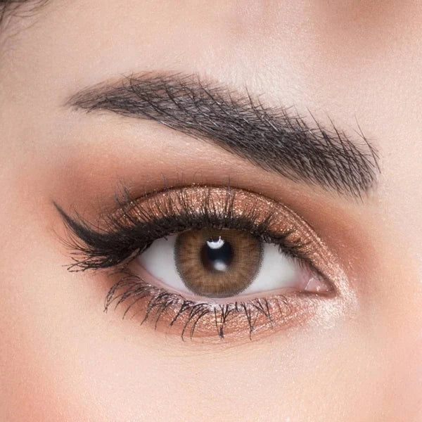 Naturel Unisex Disposable Cosmetic Lenses Colored Collection Oro Brown