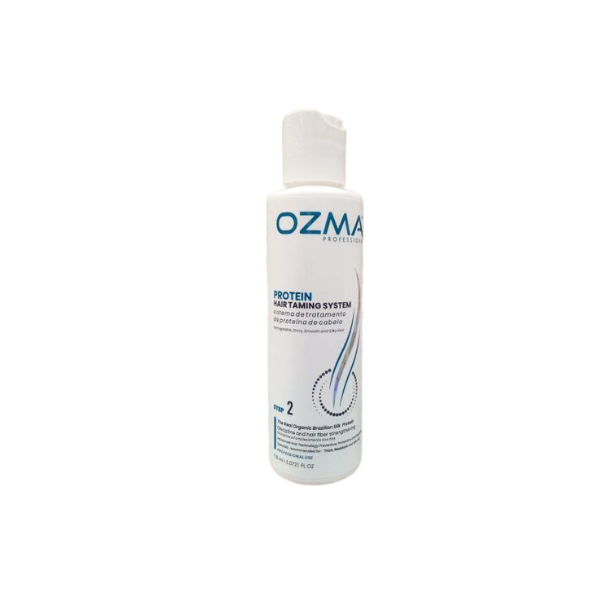 Ozma Protein hair Taming Brazilian System علاج تنعيم البروتين طقم علاج البروتين البرازيلي Hair Straightening Natural Ingredients 150 ML. STEP 2