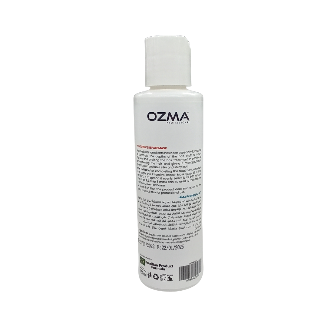 OZMA Intensive Keratin and Protein Repair Hair Straightening Mask 150ML . STEP 3
