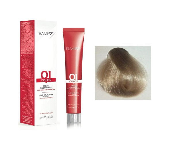 TEAM155 permanent hair color with Keratine & Argan EXTRA ASH VERY LIGHT BLOND 11/1 100 ml