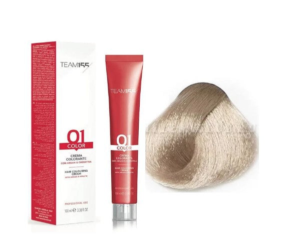 TTEAM155 permanent hair color with Keratine & Argan DOUBLE SANDRÈ LIGHT BLOND 9.11 100 ml