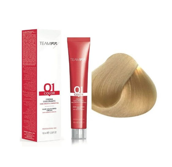TEAM155 permanent hair color with Keratine & Argan PLATINUM BLOND 10 100 ml