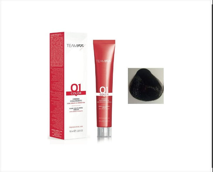 TEAM155 permanent hair color with Keratine & Argan DARK CHESTNUT 3 100 ml