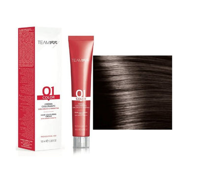 TEAM155 permanent hair color with Keratine & Argan LIGHT CHESTNUT 5 100 ml