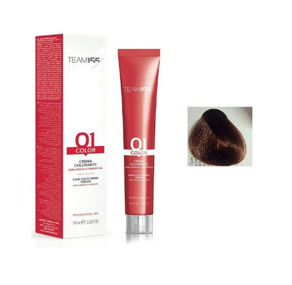 TEAM155 permanent hair color with Keratine & Argan AUBURN DARK BLOND 6.4 100 ml