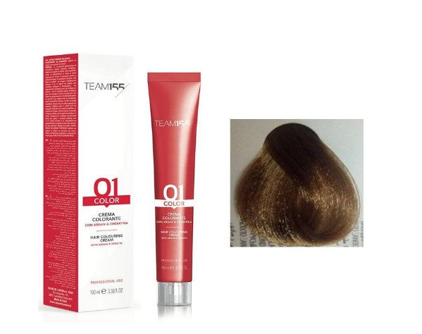 TEAM155 permanent hair color with Keratine & Argan LIGHT BLOND 8 100 ml