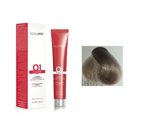 TEAM155 permanent hair color with Keratine & Argan ASH NATURAL VERY LIGHT BLOND 9.01 100 ml