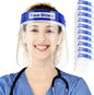 Protective Face Shield  Beauty  Safety Face Shields All Round Protection, Anti Fog Lens, Lightweight Transparent Shield With Adjustable Elastic Band For Men & Women, Blue, V-Shiled
