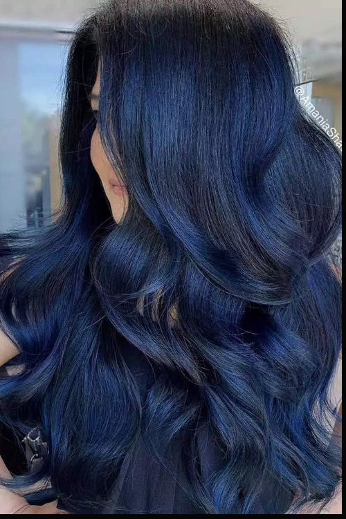 TEAM155 permanent hair color with Keratine & Argan BLUE BLACK 1.10 100 ml