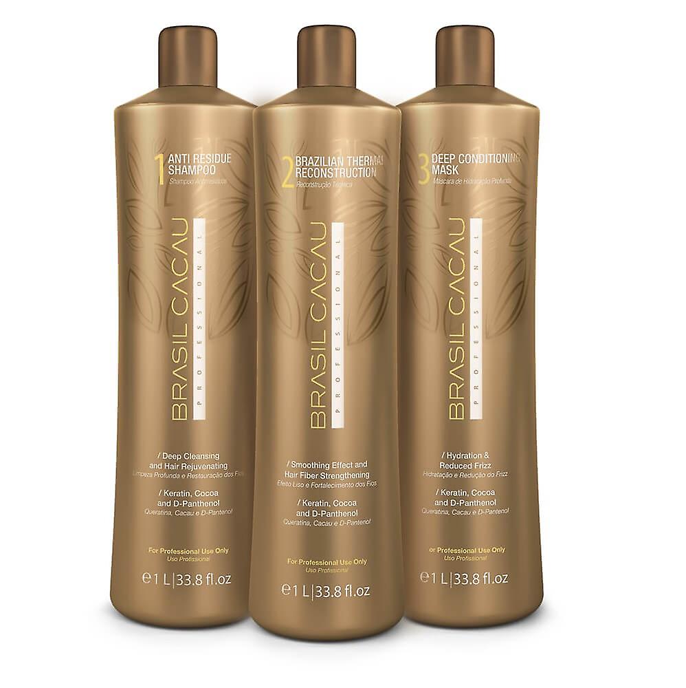 Brasil Cacau Brazilian Thermal Reconstruction Keratin Kit 1x3 - 1000ml