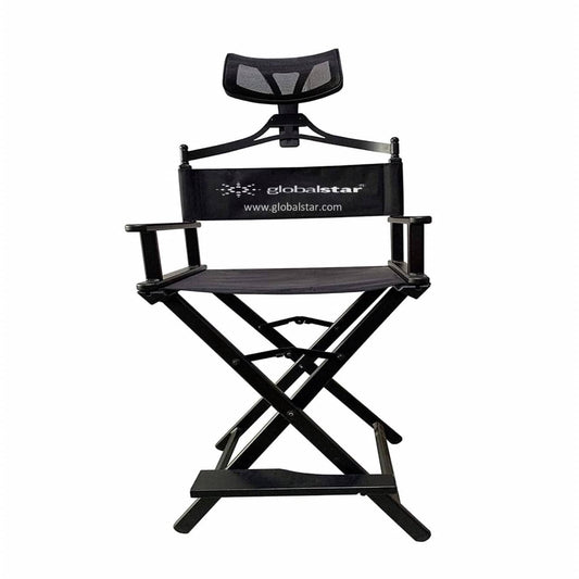 Cedar Foldable Tall Makeup Chair With Headrest Color Black - MY739B