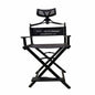 Cedar Foldable Tall Makeup Chair With Headrest Color Black - MY739B