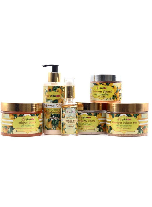 Global Star Foot Care 6 in 1 Set of Orange