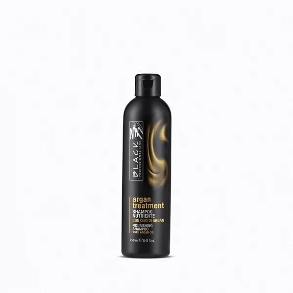 Black Professional Shampoo With Argan Oil And Keratin 250ml