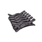 Globalstar Salon Alligator Tip Plastic Hair Clips Black 12pcs