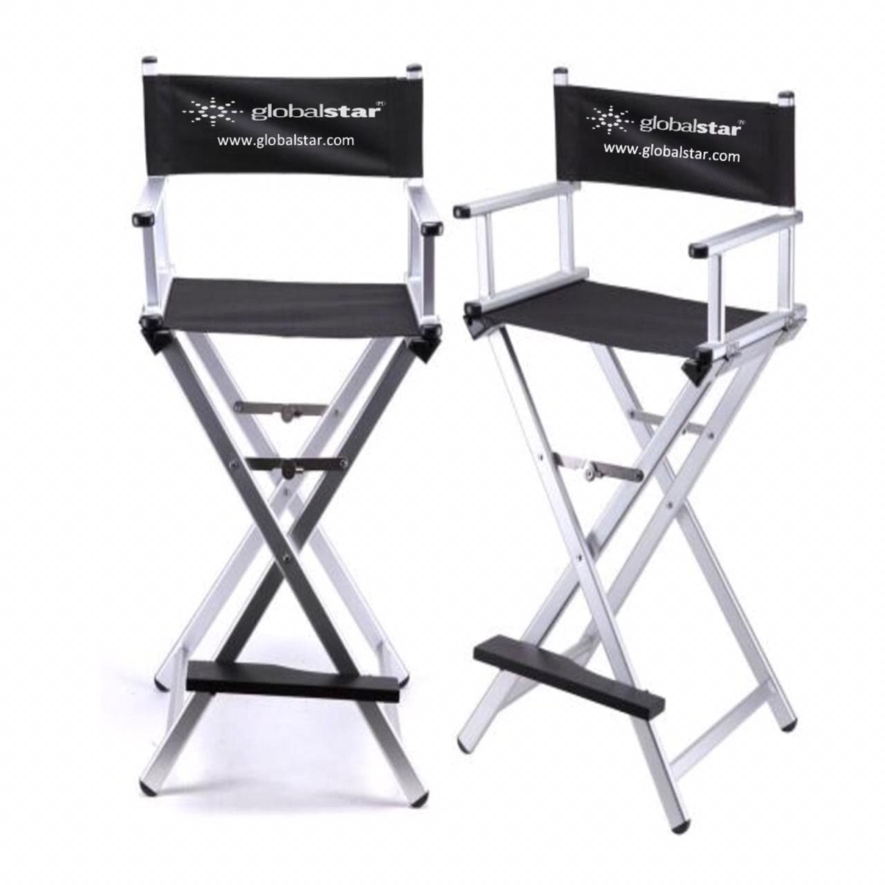 Cedar Foldable Tall Makeup Chair Color Silver - MY739S