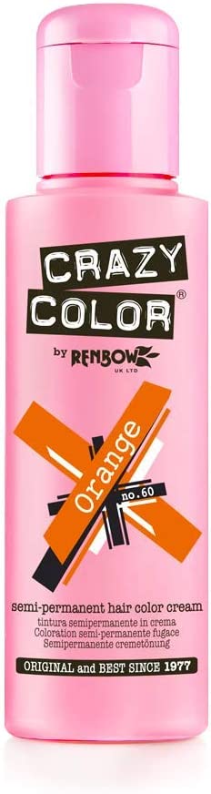 Adore Crazy Color Semi-Permanent Hair Color Dye Orange 125ml