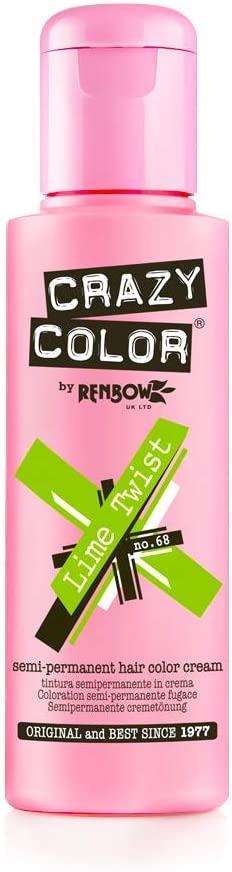 Adore  Crazy Color Hair Color Cream Number 68, Lime Twist 125 ml
