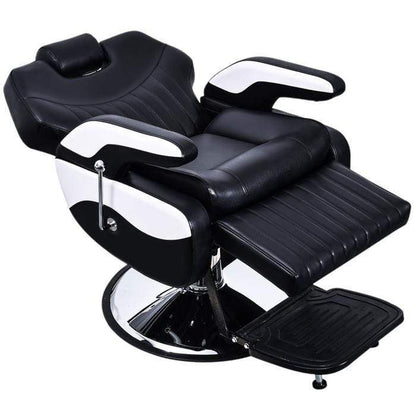 Cedar Professional Black & White Barber Chair - 2689A