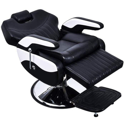 Cedar Professional Black & White Barber Chair - 2689A