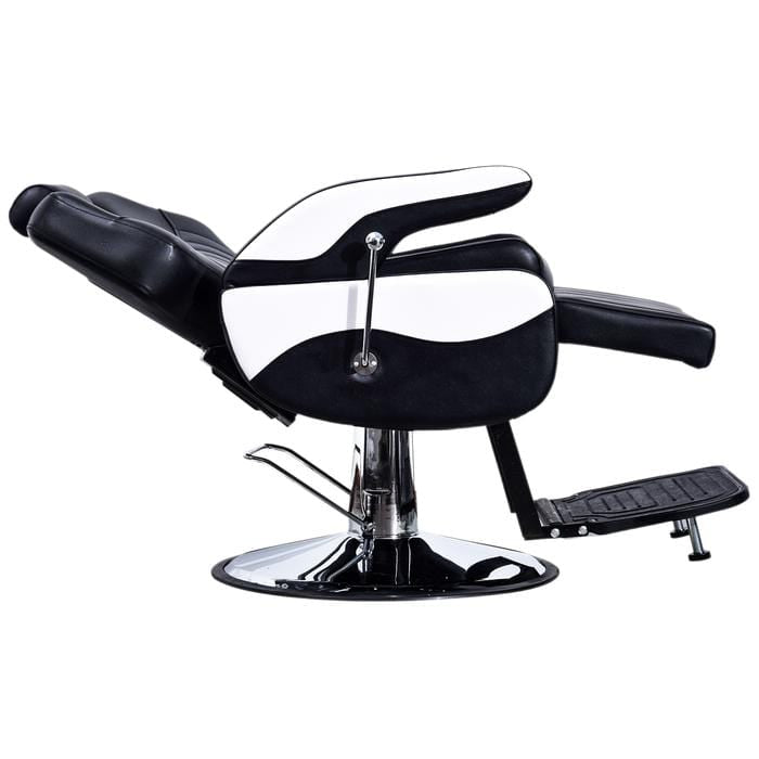 Cedar Professional Black & White Barber Chair - 2689A