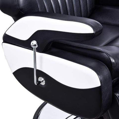 Cedar Professional Black & White Barber Chair - 2689A