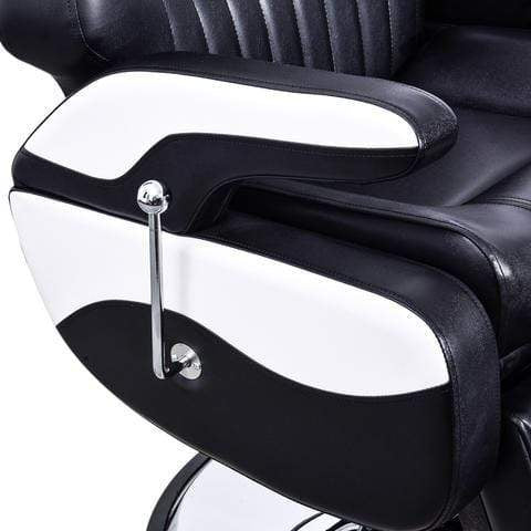 Cedar Professional Black & White Barber Chair - 2689A