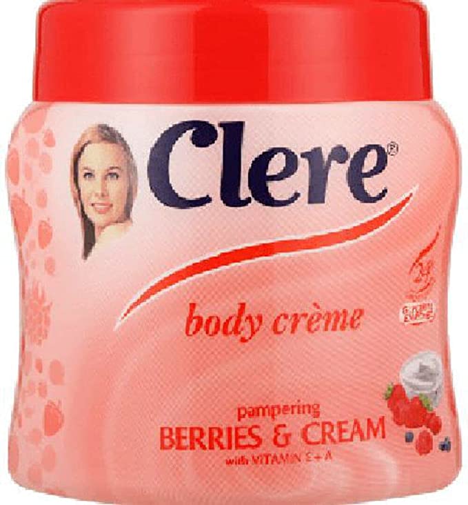 CLERE Pampering Berries and Body Cream - 500ml