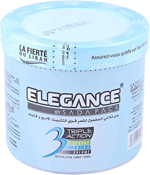 ELEGANCE Pro Hair Gel, Blue, 500 ml