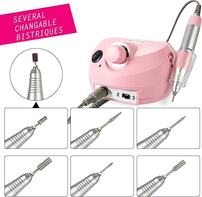 Professional Electric Drill Machine File Polisher Manicure Kits Nail Salon Tools