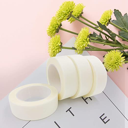 Eyelash Extension Tape, Bagvhandbagro White Lash Tape Adhesive Eyelash Tape Fabric Eyelash Extension Supplies Lash Pads Paper Tape for Lash Extensions