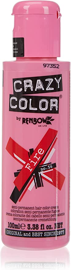 Adore Crazy Color by Renbow Semi Permanent Hair Color Cream Hot Red 125ml