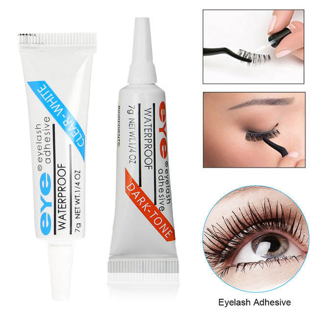 Eyelash Adhesive Lash Glue Waterproof Eyelash - Dark Tone | Clear Tone Waterproof False Eyelashes Makeup Adhesive Gum Glue