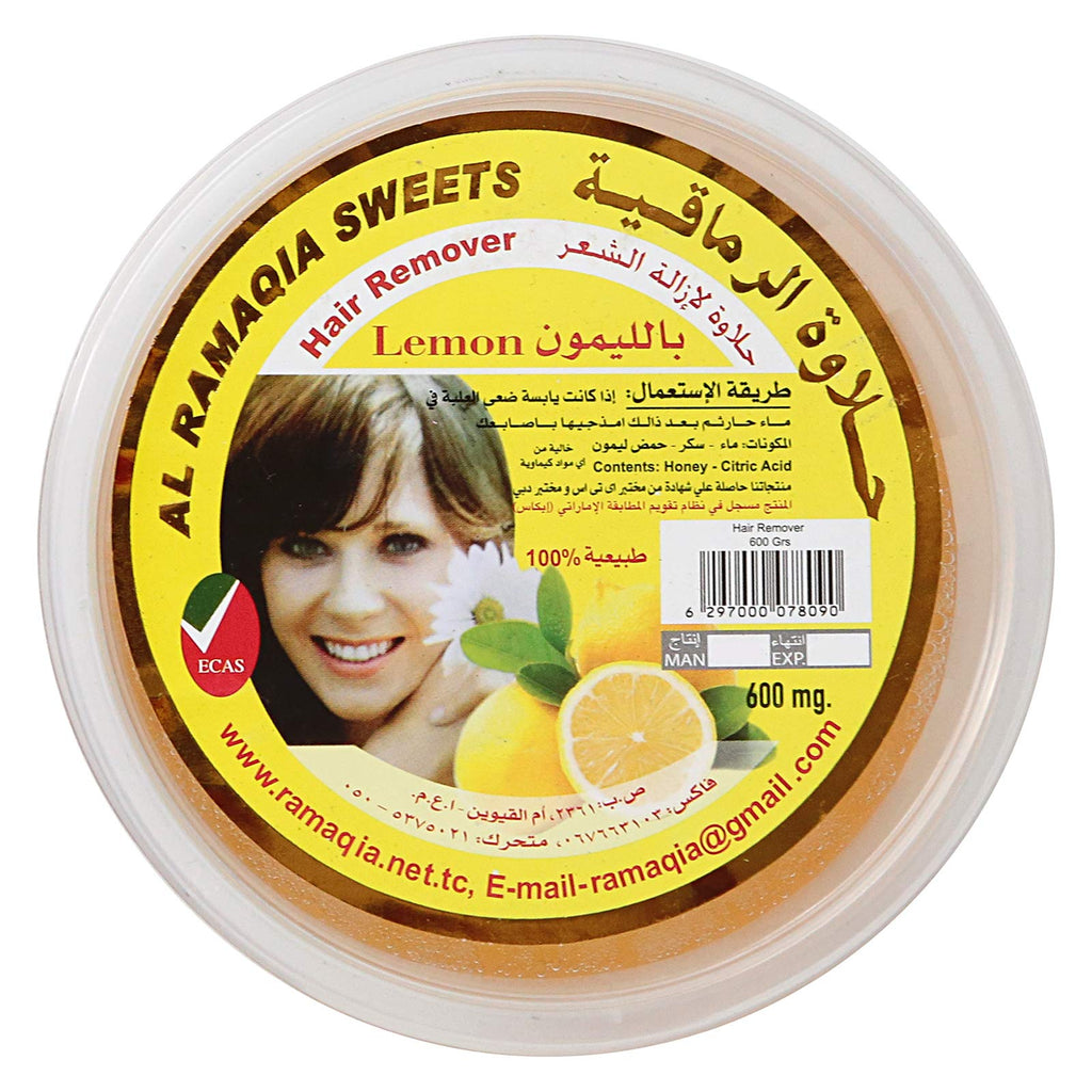 Al Ramaqia Sweets Hair Remover Lemon - 300 gm