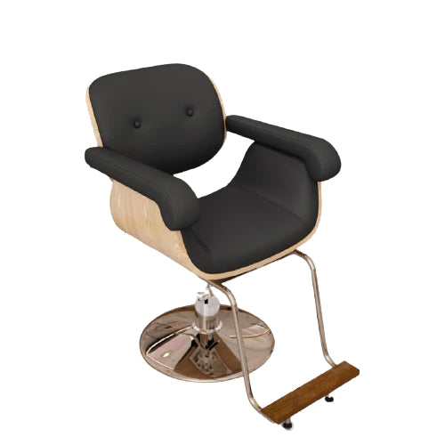 Globalstar Hydraulic Ladies Styling Chair With Gold Metal Base A8611