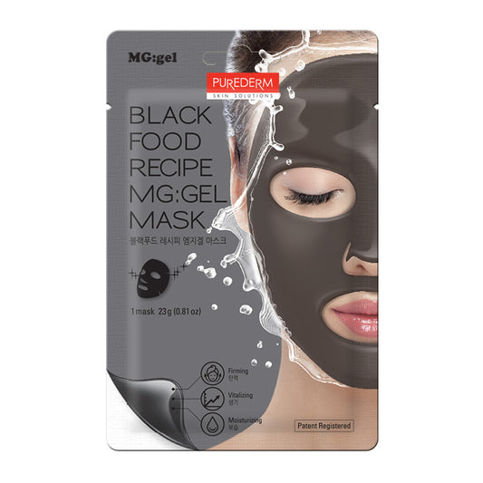 PUREDERM BLACK FOOD RECIPE MG: GEL MASK