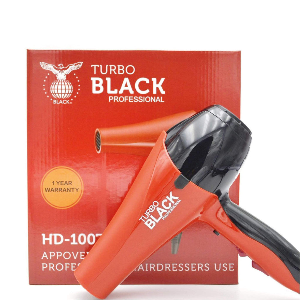Black Turbo Hair Dryer HD-1007